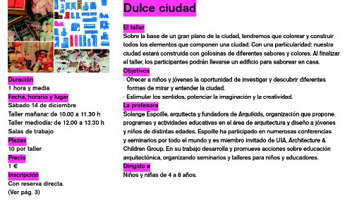 Talleres para niños y bebés