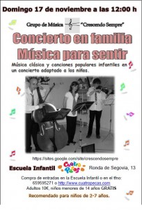 concierto para familias